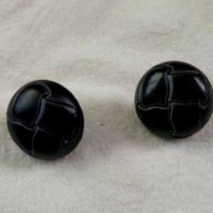 2 blue vintage buttons